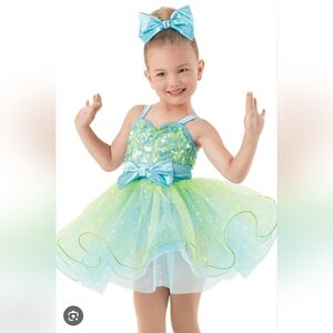 Weissman Glitter Tulle Dress